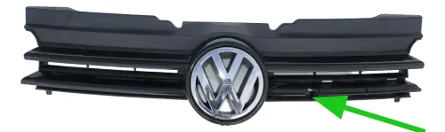 VW Golf 4 Cabrio 1E Grill Kühlergrill mit VW Zeichen Logo schwarz LC9Z -Mängel